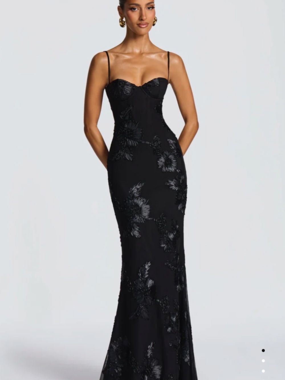 NEFERTITI MAXI DRESS - BLACK - Picture 2 of 7